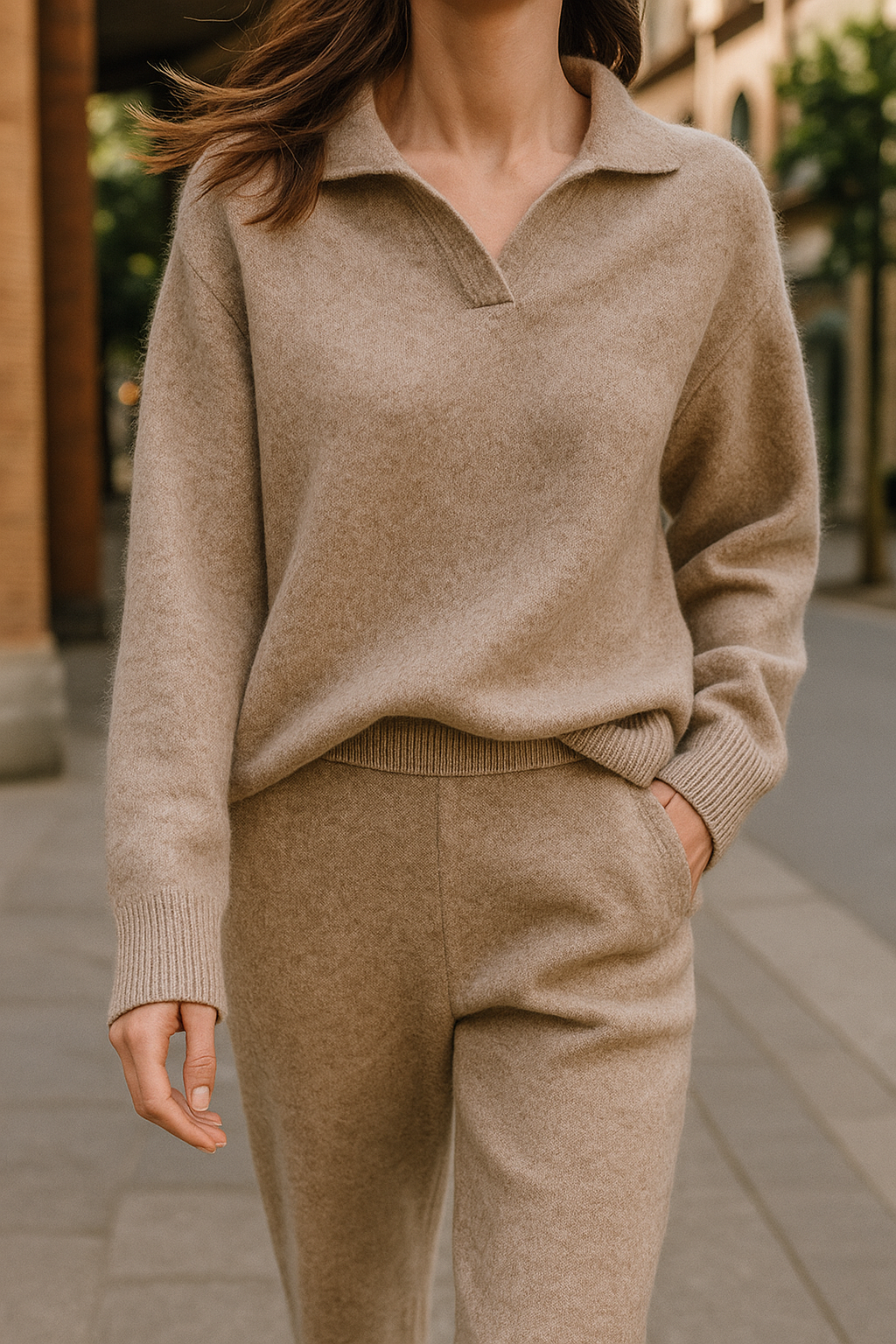 Joanna | Polo Knit Set