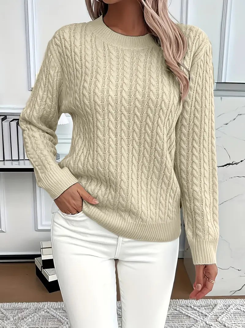Bernila™ | Soft Cable Knit Sweater