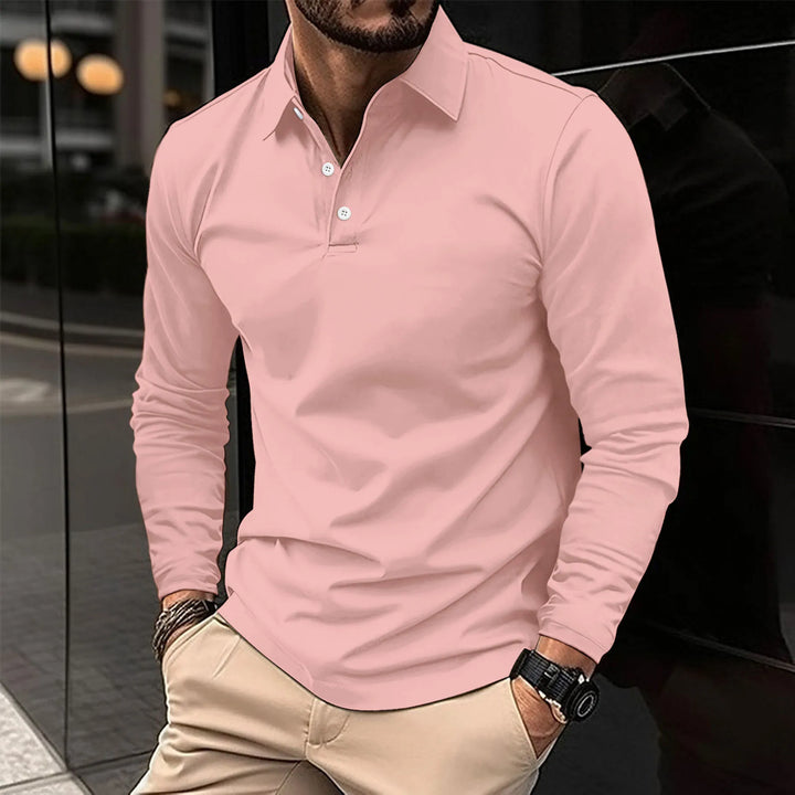 Ethan™ | Casual Long-Sleeved Polo