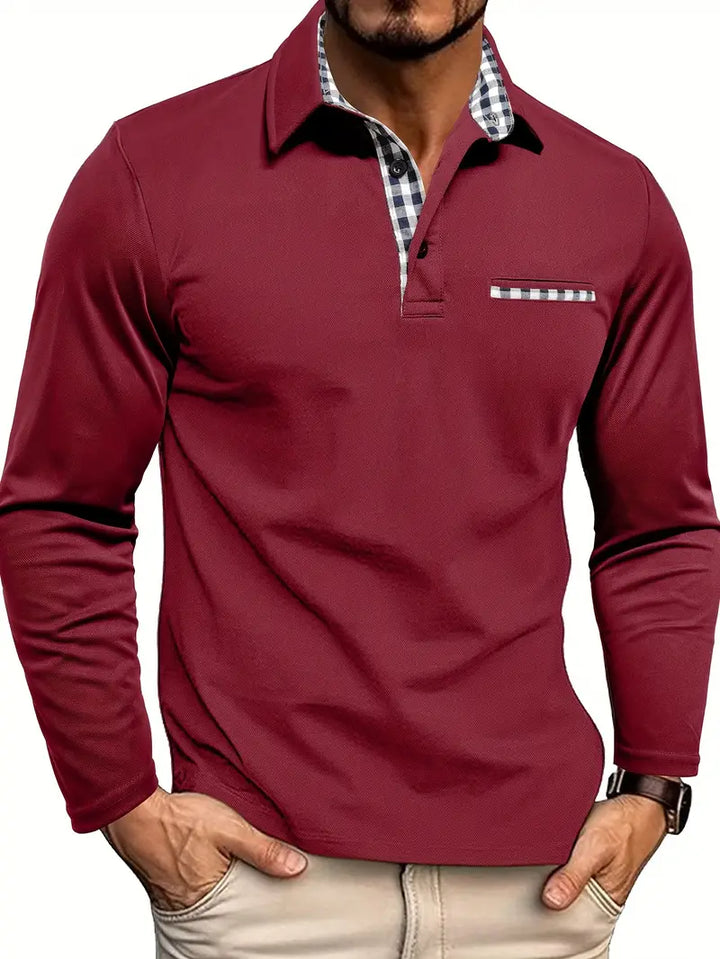 Vince | Polo Shirt with Long Sleeves