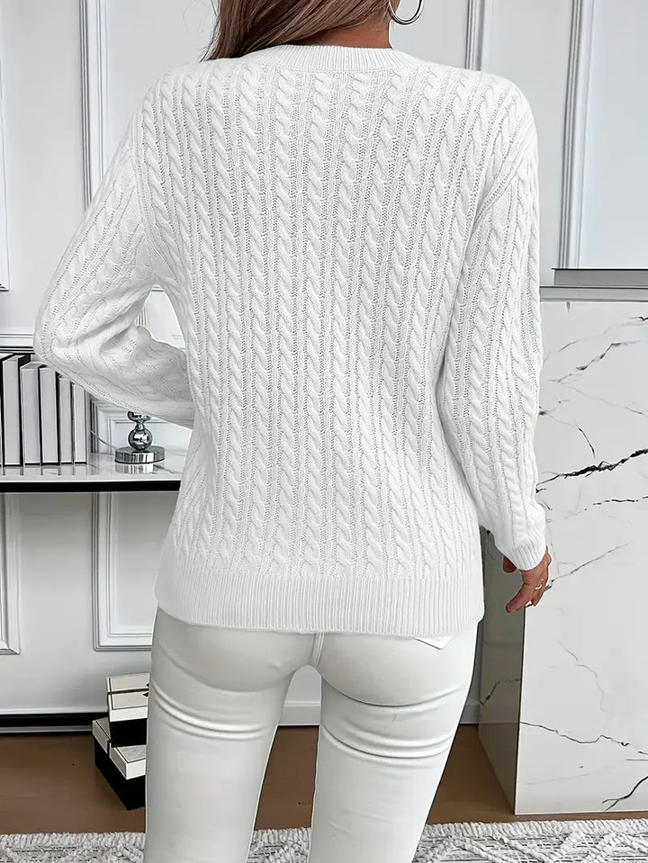 Bernila™ | Soft Cable Knit Sweater