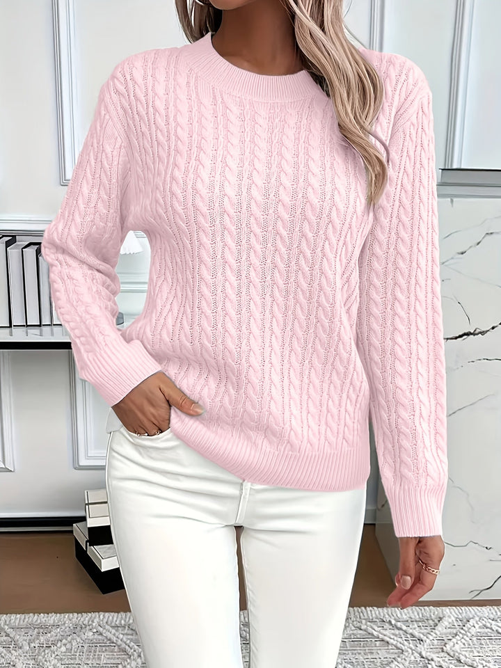 Bernila™ | Soft Cable Knit Sweater